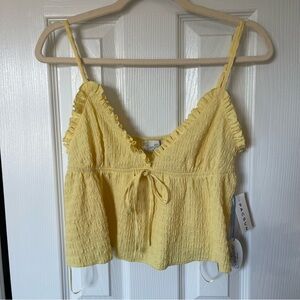 NWT Pacsun Your Favorite Evie Tie Front Tank